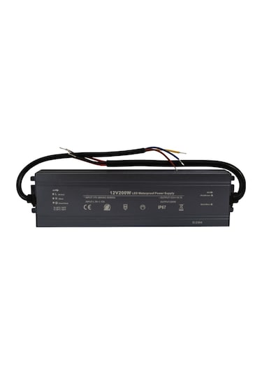 HazarLed 12 Volt 16,7 Amper Ip67 Su Geçirmez Dış Cephe Led Adaptör 200 Watt