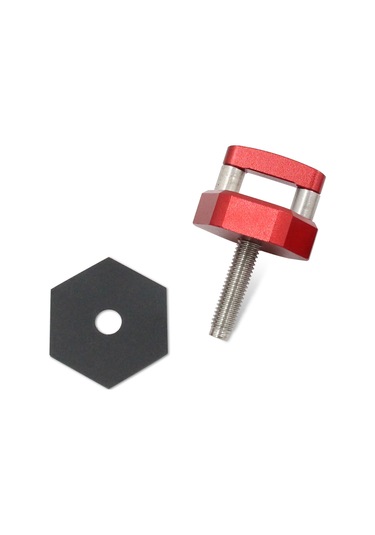 Symbee Alüminyum Alloy Hızlı Çıkartma Parmak Somunu, Kırmızı, 6 Adet, Yuvarlak Basamaklı, 6.1cm X 3.9cm, Armatür Dahil