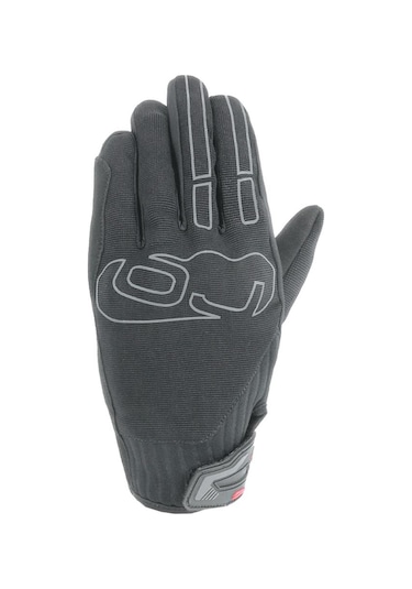 Oj Hıll Siyah Korumalı Motosiklet Eldiveni L