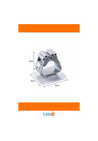 Duvara Monte Dayanıklı Plastik Mop Paspas Tutucu 4 Adet Çok Renkli