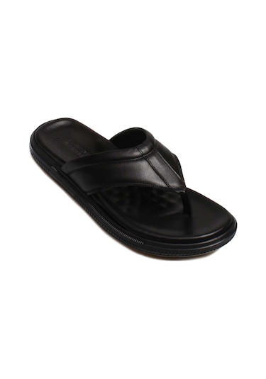 Fast Step Hakiki Deri Erkek Düz Terlik 018mag-316 001