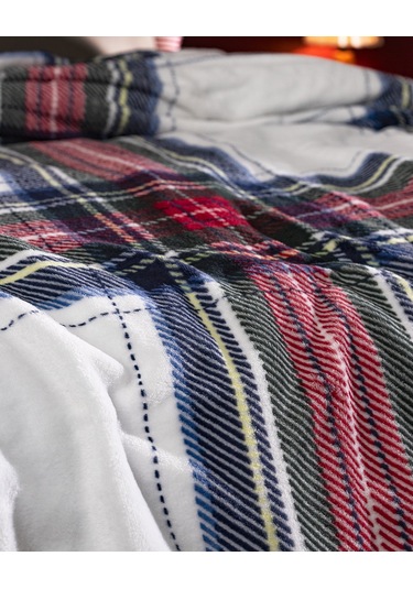 Clorel Çift Kişilik Welsoft Baskılı Battaniye - Lacivert 8684427292044 Çok Renkli