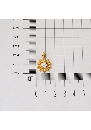 Lotus Çiçeği 22 Ayar Altın Kolye Ucu