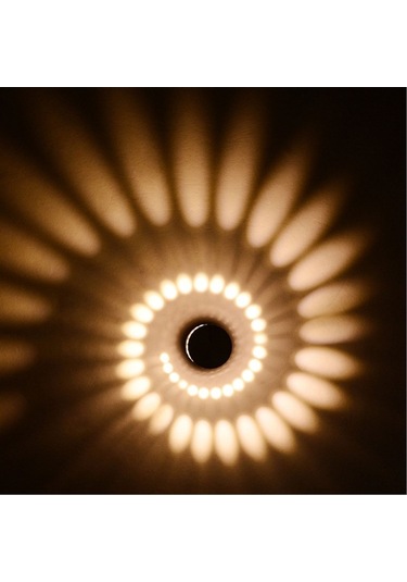 Novahub 7 Renkli Led Duvar Lambası - Ktv, Koridor, Oturma Odası Dekorasyonu İçin Sıcak Beyaz Ve Rgb Sarı