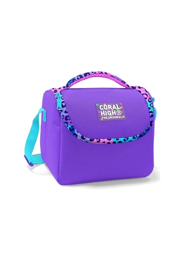 Coral High Mor Leopar Isı Yalıtımlı Beslenme Çantası - Kız Çocuk