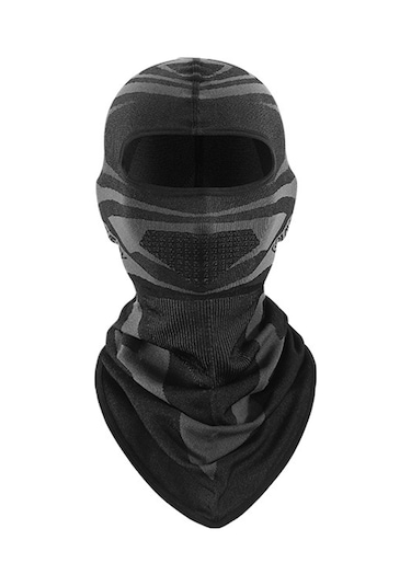 Xindoker Kışlık Bisiklet Kayak Outdoor Kalın Floklu Rüzgar Soğuk Engellli Tam Yüzlü Isıtıcı Baþlık Bandana 4 Mevsim Kırmızı - Siyah