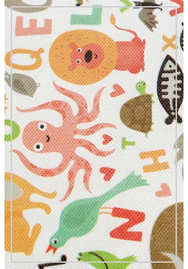 Vedsey 5'li Set Sevimli Hayvan Desenli 50x25x20 CM Hurç Çok Renkli