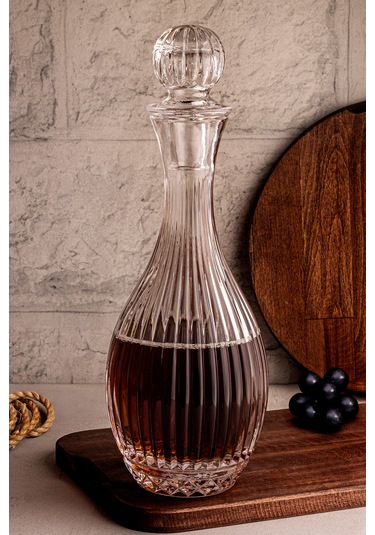 Snippy Nivora - El Yapımı Üfleme Cam Lüx Sürahi Karaf 1 Lt