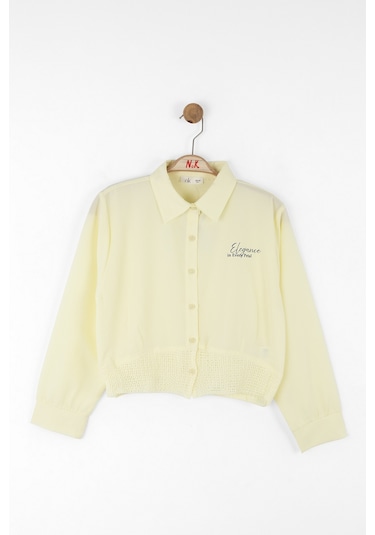 Nk Kids 38816 Kız Çocuk Sarı Petal Gömlek Sarı