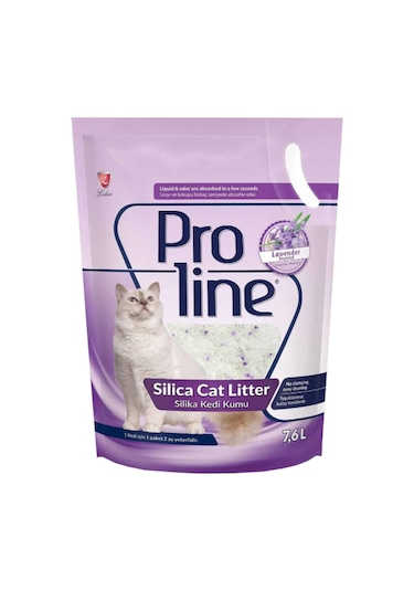 Proline Lavanta Kokulu Silika Kristal Kedi Kumu 7600 ML
