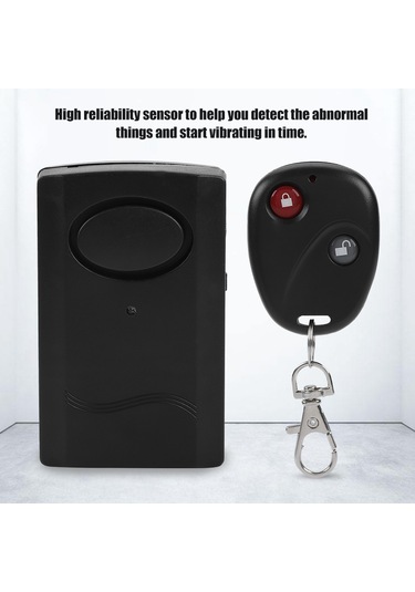 120db Güvenlik Uzaktan Kumandalı Kablosuz Titreşim Alarm Monitör Dedektörü