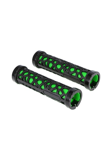 Bisiklet Gidon Tutacakları Kaymaz Kauçuk Gidon Ucu Tutacakları Yeşil