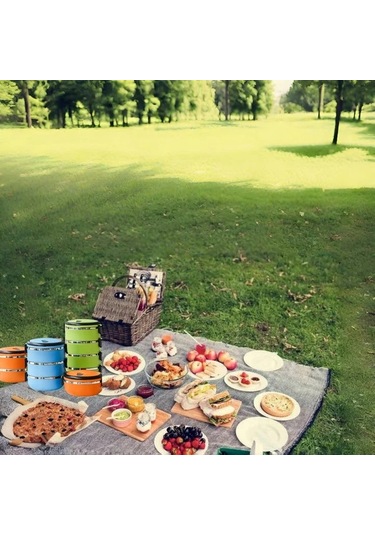 Sunshine011 1 Katman Paslanmaz Çelik Izotermal Yemek Kabı, Sızdırmaz Taşınabilir Rastgele