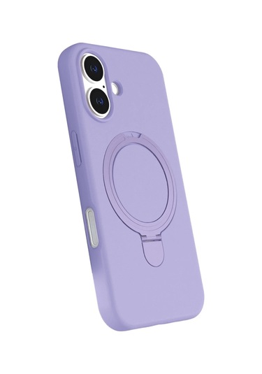 Özel Apple I Phone 17 Regal Magsafe Standlı Kapak - Lila Fırsat