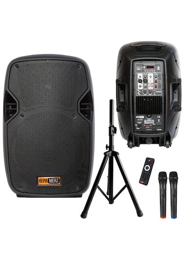 Hs-1500a Mikrofonlu Taşınabilir Portatif Ses Sistemi 12" 1500w
