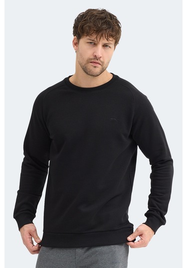 Slazenger Nadav Erkek Siyah Sweatshırt Siyah