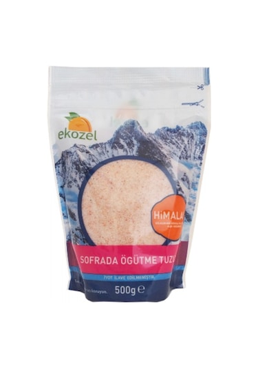 Ekozel Sofrada Öğütme Himalaya Tuzu İnce Pembe 500 G