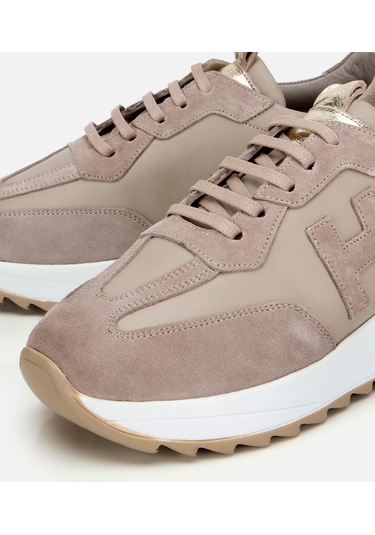 Hotiç Kadın Süet Deri Bej Comfort Spor Ayakkabı 01ayh314510a450 01ayh314510a450 Vizon