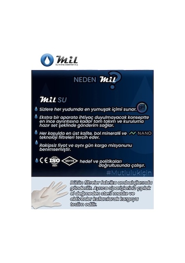 Kapalı Kasa Su Arıtma Cihazı 11'Li Filtresi Membran Seç Set