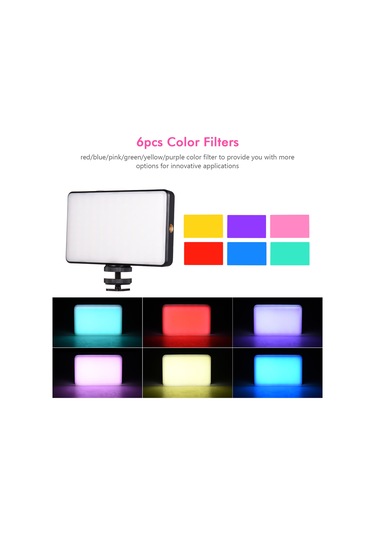 Andoer St120 Şarj Edilebilir Dolgu Cep Led Video Işığı Siyah Siyah