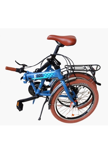 Bianchi F021 20 Jant Katlanır Bisiklet 38 Cm 21 Vites V Fren Koyu Gri Siyah - Kırmızı