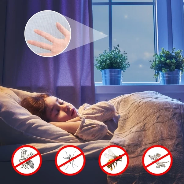 Gateesat 1 Adet Yazlık Sivrisinek Koruma Filesi, Dıy Kapı Pencere Böcek Teli Gri 80cmx700cm