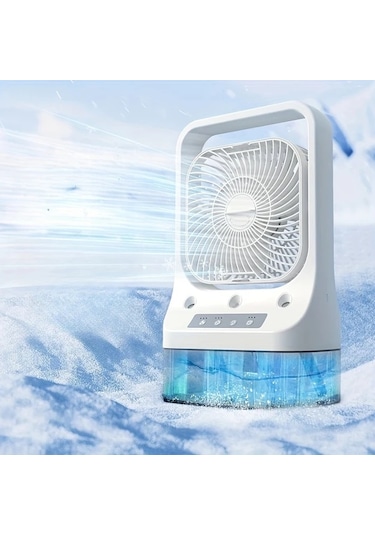 Motion003 Taşınabilir Usb Fanı Mini Soğutma Fanı Gece Lambalı Çoklu Hız Ayarlı Masaüstü Fan İç Dış Mekan Ofis Yurtlar İçin