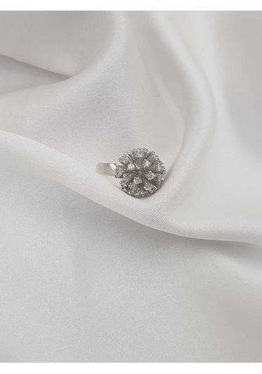 Vog İtaly Tasarım Karahindiba Çiçeği Model 925 Ayar Gümüş Sevgiliye,anneye,eşe,arkadaşa Yüzük