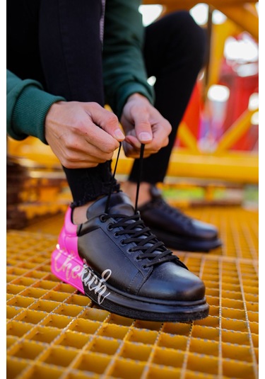 Ch254 Cst Pittura Erkek Ayakkabı 477 Sıyah / Pembe Chekıch Siyah
