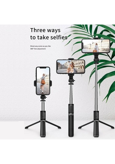 Kablosuz Bluetooth Selfie Sopa Katlanabilir Monopod Dolgu Işığı Deklanşör Uzaktan Kumanda Iphone Xiaomi Huawei İos Uyumlu Android İçin Wıth Light