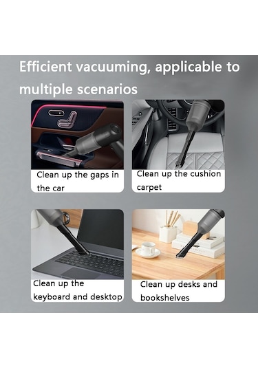 CBTxGlobal Fl-8803 Taşınabilir El Araç Süpürgesi 12v Araç Prizi Siyah