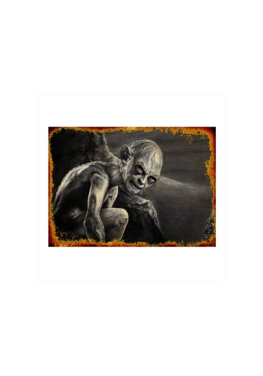 Bedeko Gollum Model Ahşap Tablo 50cm X 70cm