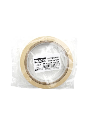 Diamond Maskeleme Krepe Bandı 18mmx25m 1 Adet