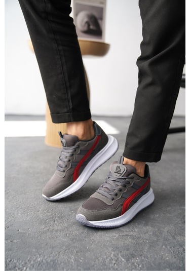 Garantili D120 Günlük Ortopedik Erkek Sneaker Spor Ayakkabı Kırmızı