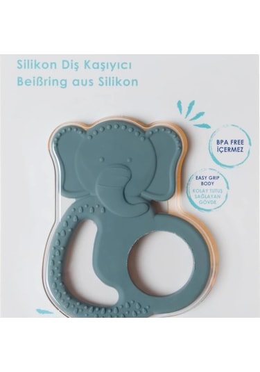 Babyjem Silikon Fil Dişlik 808 Mint Mint
