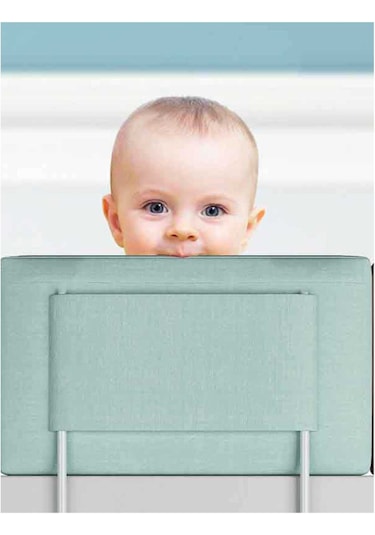 150 Cm Serenty Plus Yatak Bariyeri Bebek Ve Çocuk Korkuluğu Yeşil