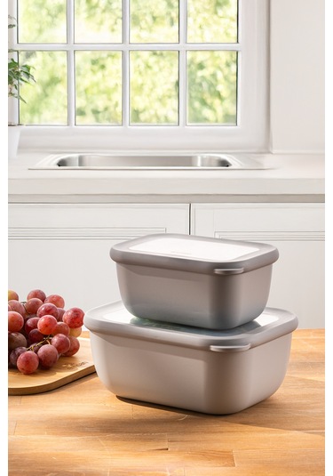 Emsan Lora 2'li Saklama Kabı Gri Gri