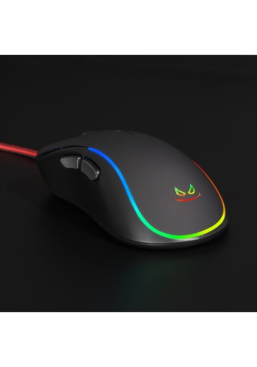Rush RM13 RGB Aydınlatmalı 2400 DPI Gaming Oyuncu Mouse