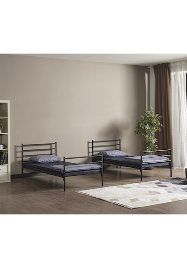 Argimo Linda Yurt Apart Otel Şantiye Metal Siyah Ranza 90x200