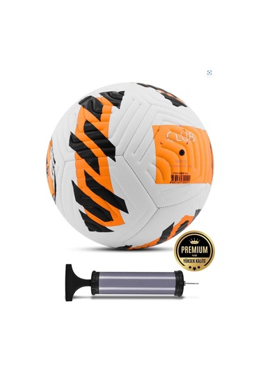 Halı Saha Futbol Topu Turuncu Dayanıklı Tpu Kaplama Pompa Hediyeli No:5 Turuncu