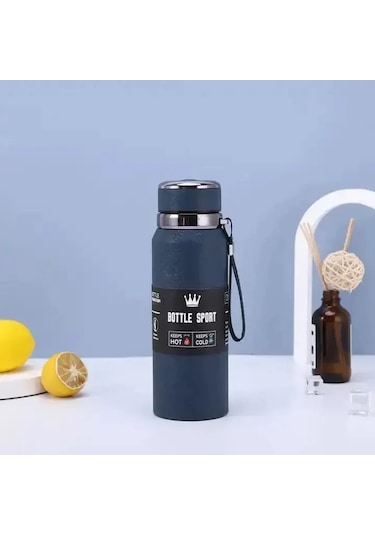 Kapris Modern Paslanmaz Çelik Termos Lacivert 1 Litre Kap-293 Lacivert