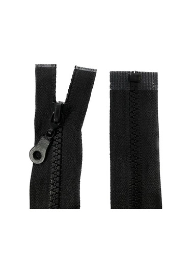 Mont Fermuarı 80cm Siyah Kemik Dişli
