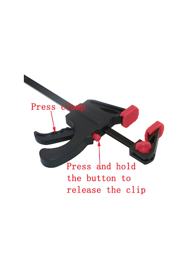 4 Inç Ahşap Çalışma Bar F Kelepçe Kavrama Cırcır Release