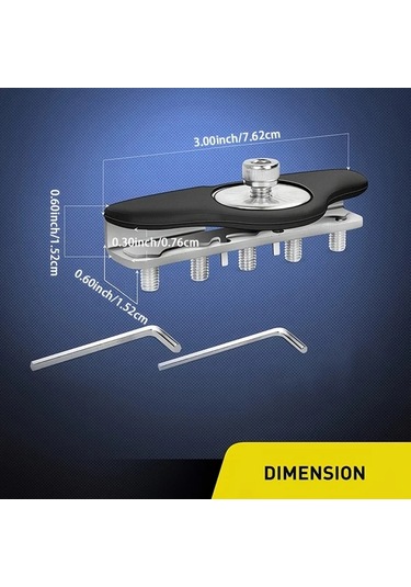 Dashanshop 90025b 2 Adet Universal Kaput Led Işık Barı Montaj Braketi Delme Gerekmez