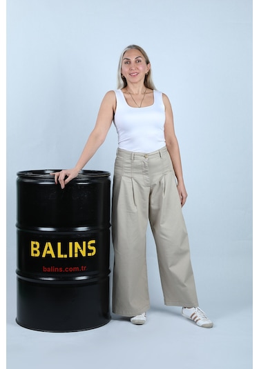 Balins Kadın Gabardin Pantolon Taş
