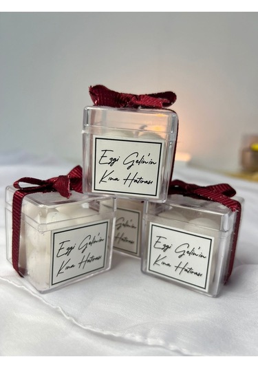 Hediyelik Mumlar Kurdelalı Buble Hediyelik Mum, Nikah Şekeri, Doğum, Sünnet, Düğün Nişan Söz 20 Adet