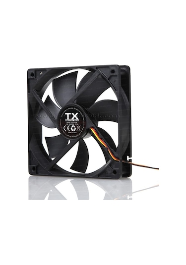 Tx 12Cm Siyah Sessiz Kasa Fanı 3Pin Molex Txccf12Bk