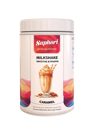 Saphori Karamel Aromalı Milkshake & Smoothie İçecek Tozu 1 Kg 1 KG