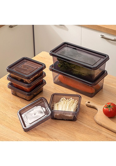 Mutfak Gıda Sınıfı Mühürlü Kutu Buzdolabı Saklama Kutusu-mor