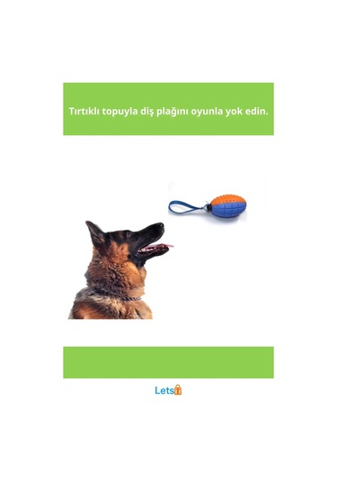 Diş Temizleyici Eğlenceli Köpek Diş Kaşıma Oyun Topu
